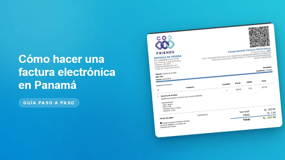 Cómo hacer una factura electrónica en Panamá